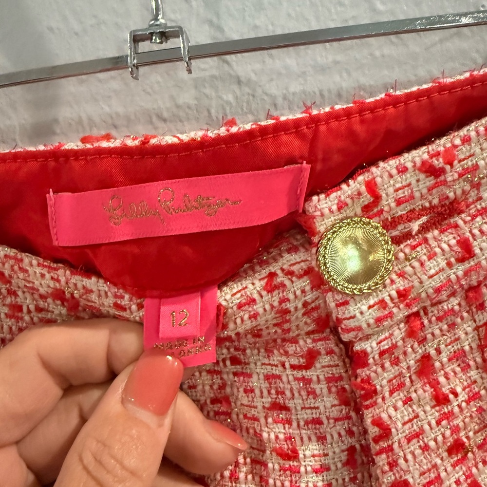 Lily Pulitzer Tweed High-Waist Women’s Shorts - Picture 5 of 7